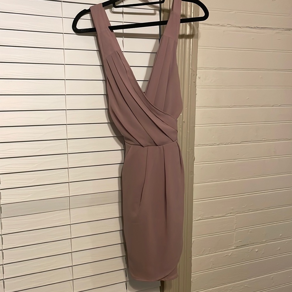 Dusty Mauve Mini Dress